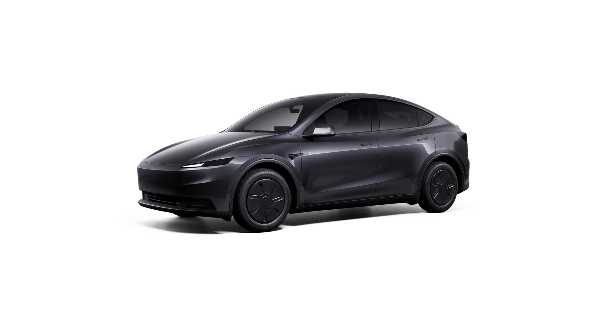 Tesla Model Y yan görünüm, elektrikli SUV profil çizimi